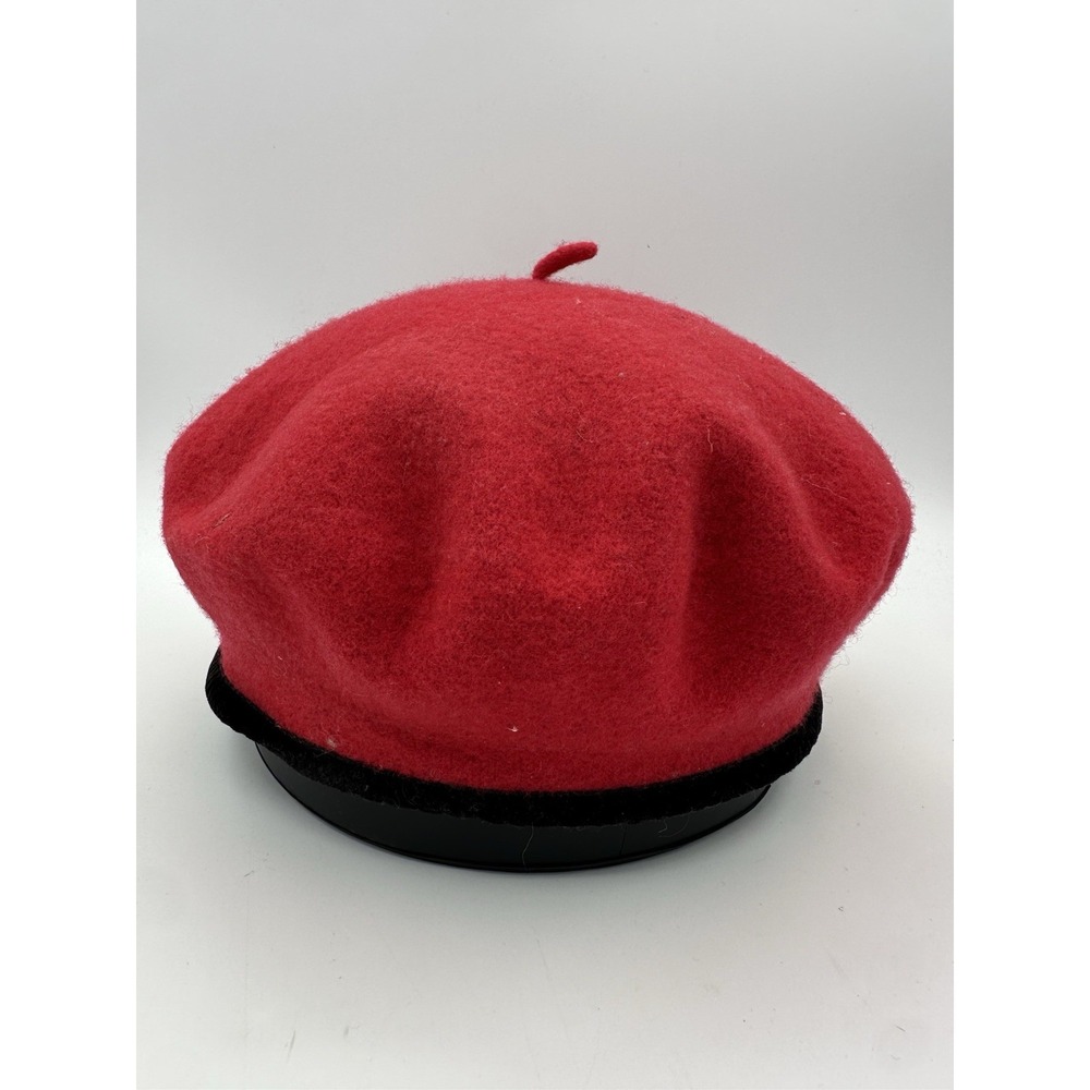 Gap 100% Virgin Wool Red Women's Beret Style Cap Small Medium